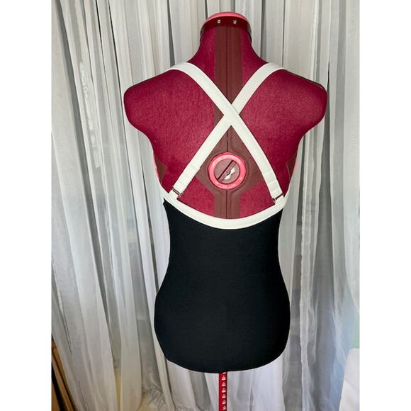 Carol Wior one piece swimsuit Vintage black white underwire - Picture 4 of 12